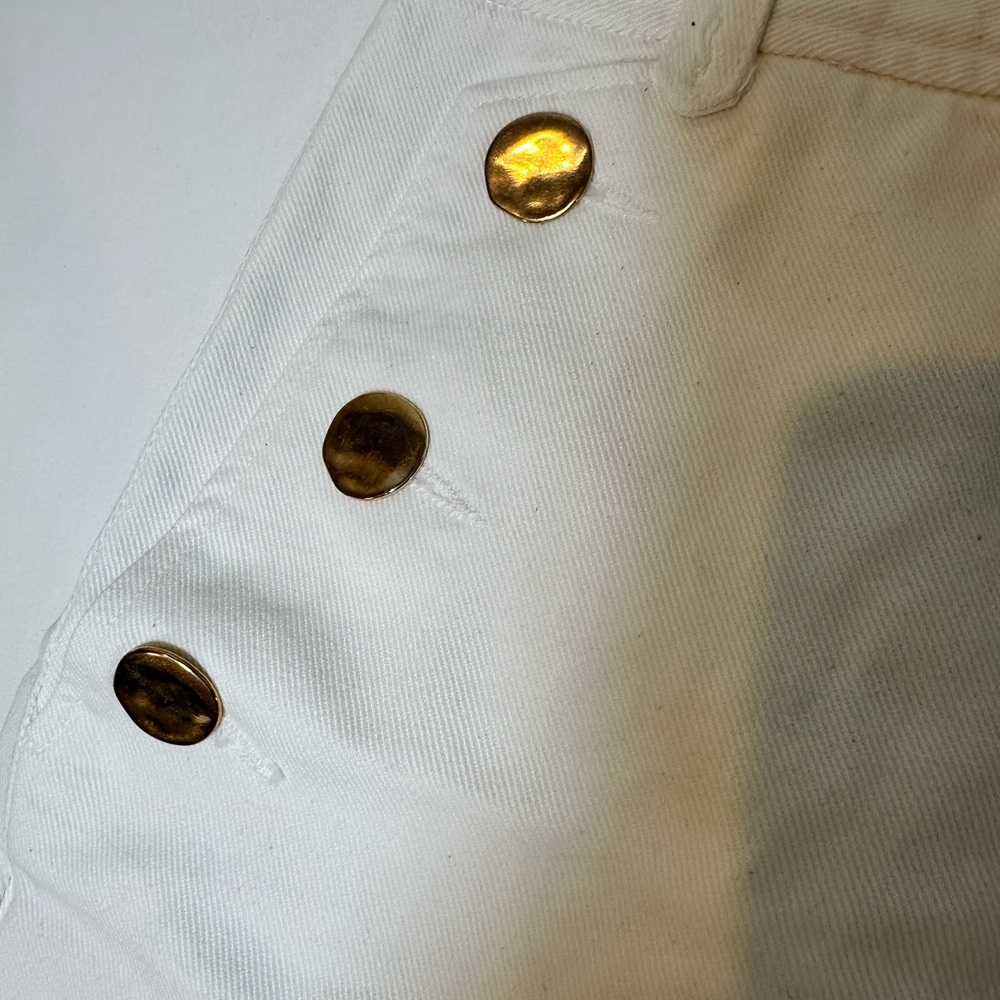 Zara NWT Shorts with gold buttons - Picture 5 of 7